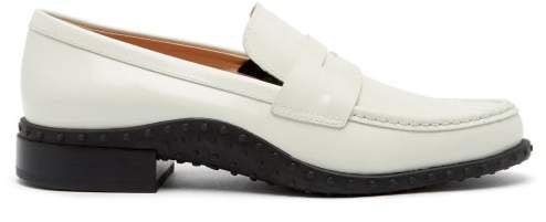 Gommino Patent Leather Loafers - Womens - White