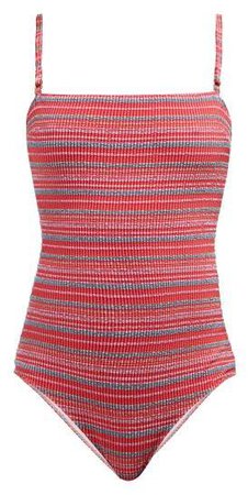 Belize - Luca Striped Swimsuit - Womens - Red Multi