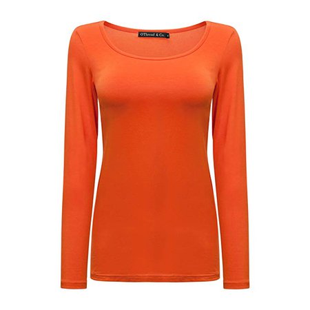 Orange Long-Sleeve Shirt