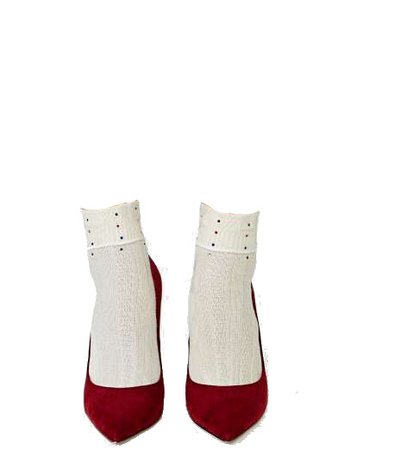 red heels with socks png