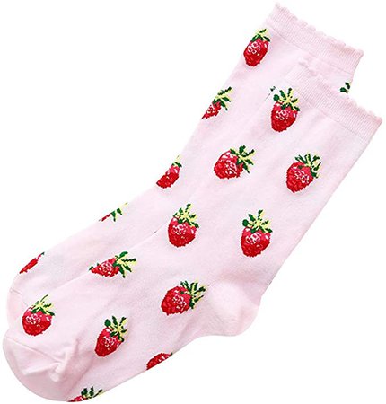 NNGUBIU Kawaii Sweet Women es Socks Funny Cute Cream Candy Colour Milk Strawberry Socks For Girl Christmas Gift Japanese Harajuku Funny Socks Calcetines Mujer - Multicolour - One size: Amazon.co.uk: Clothing