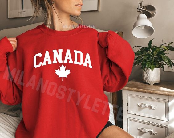 Canada Sweatshirt Canada Flag Sweat Canadian Shirt Canadian - Etsy Canada