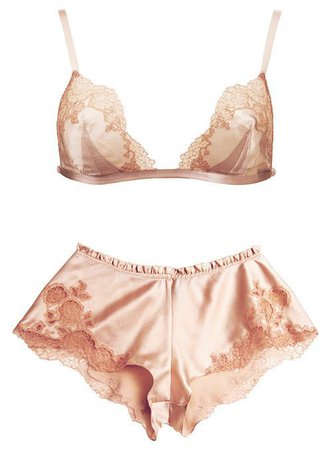 silky and lacy underwear set