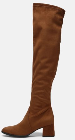 Brown knee high boots