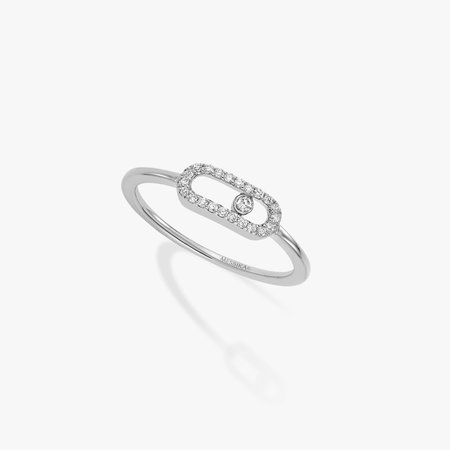 White Gold Diamond Ring Move Uno | Messika 04705-WG