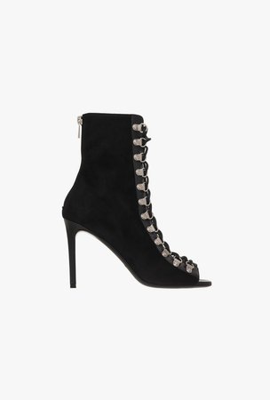 ‎ ‎ ‎Suede Club Ankle Boots ‎ for ‎Women‎ - Balmain