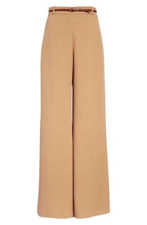 Chloé Double Face Flare Crepe Trousers | Nordstrom