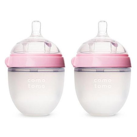 Comotomo Natural Feel Baby Bottle - 2 Pack Pink 5 Oz – Pacifier