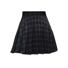 black/gray plaid skirt