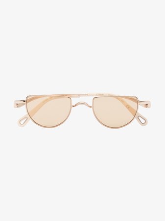 Chloé Eyewear neutral Ayla half circle sunglasses | Browns