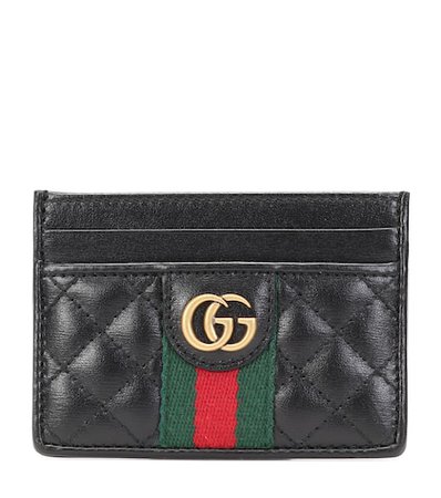 Double G leather card holder