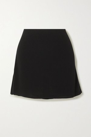 REFORMATION + NET SUSTAIN Tamara crepe mini skirt
