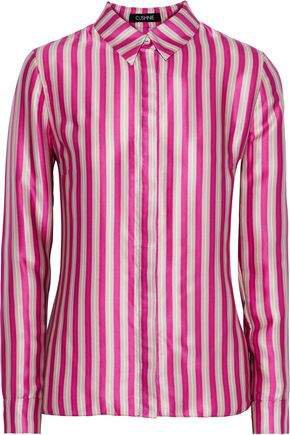 Striped Silk-satin Shirt