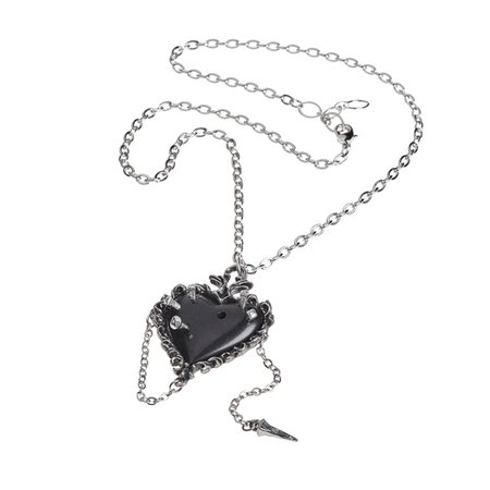 GoodGoth The Witches' Black Heart necklace