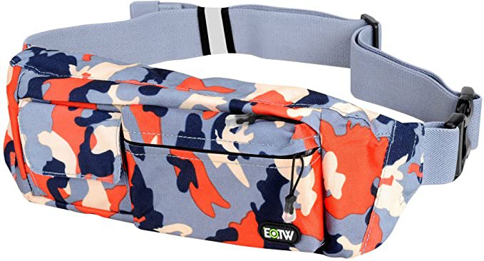 Amazon.com : EOTW Fanny Pack Waist Bag Travel Pocket Chest Shoulder Bag Running Belt with Separate Pockets, Adjustable Band for Workout Vacation Hiking for iPhone X XR 6 6S Plus, Galaxy S10 S8 (Camouflage Red) : Sports & Outdoors