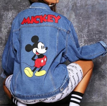 Mickey Mouse graphic denim jacket