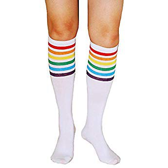 Knee High Socks Womens Cable Knit Winter Thigh High Stockings White at Amazon Women’s Clothing store: