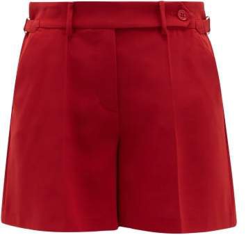 Tailored Crepe Shorts - Womens - Red