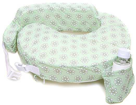 Amazon.com : My Brest Friend Original Nursing Posture Pillow, Green Sage Dotted Daisies : Baby
