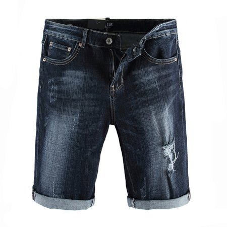 Men's jean shorts dark with rip