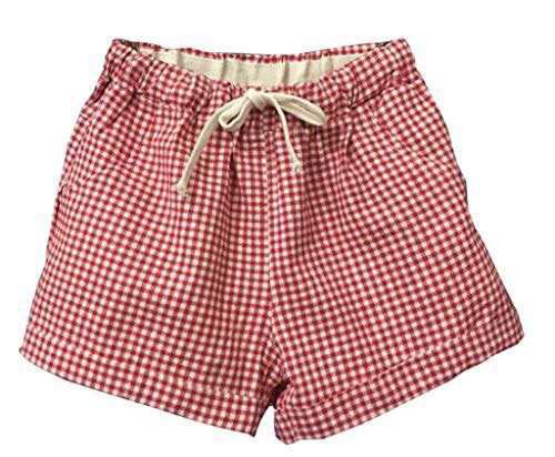 red gingham shorts briefs