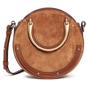 'Pixie' small bracelet handle round crossbody bag for $1,910.00 available on URSTYLE.com