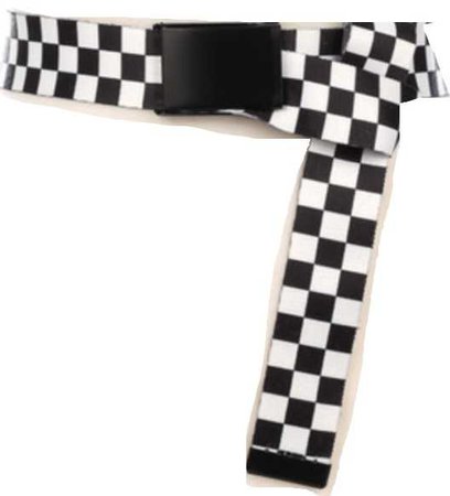 checkered belt