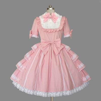 pink princess dress short lolita - Google Search