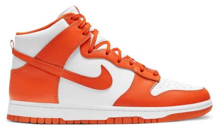 orange Nike dunk