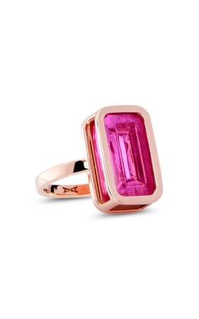 Pfefferminz Rubellite 14K Rose Gold Ring by Alina Abegg | Moda Operandi