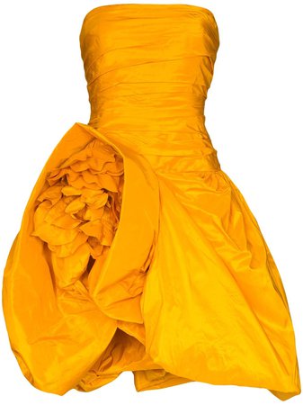 Oscar De La Renta Structured Strapless Mini Gown Ss20 | Farfetch.com