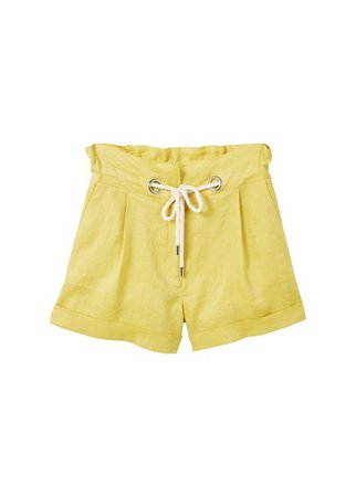 MANGO Linen shorts