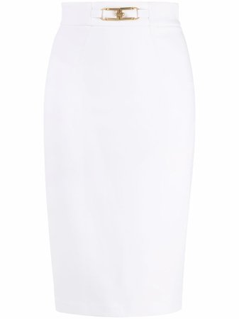 Elisabetta Franchi Belted Midi Pencil Skirt - Farfetch