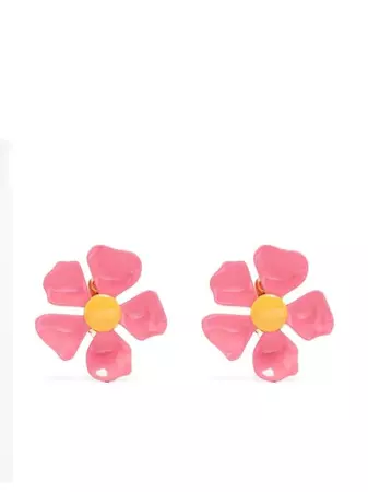 Moschino '60s Flower Earrings - Farfetch