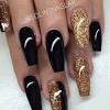 black and gold nails - Google Search