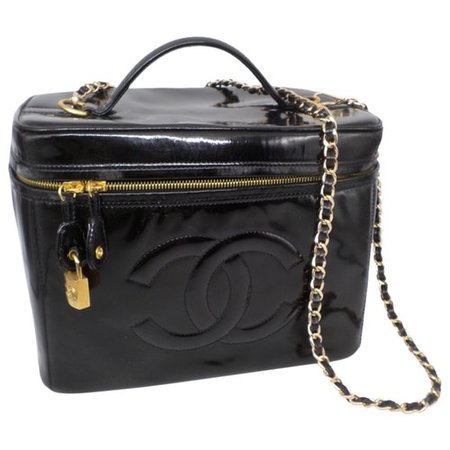 Vanity patent leather handbag Chanel Black in Patent leather - 9757621