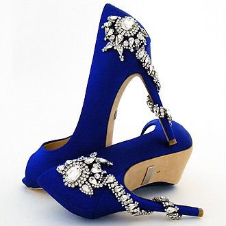 Blue And Silver Heels