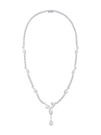 82,500£ DE Beers 18kt White Gold Adonis Rose Diamond Necklace - Buy Online - Phenomenal Luxury Brands, Fast Global Delivery