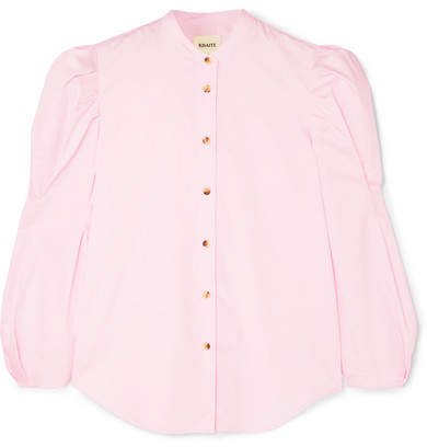 Khaite - Rebecca Cotton-poplin Shirt - Pink