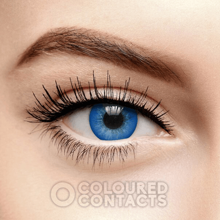 Blue Two Tone Natural Colored Contacts Lenses (Daily)