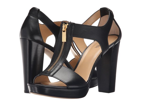 MICHAEL Michael Kors - Berkley Sandal (Black Vachetta) Women's Dress Sandals