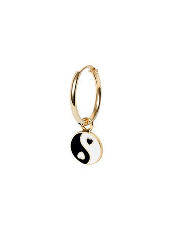 Shop Wilhelmina Garcia 18K Gold-Plated & Enamel Yin & Yang Drop Earring | Saks Fifth Avenue
