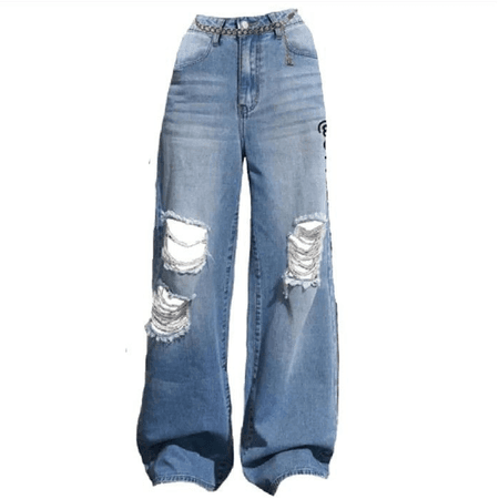 Badic Blue Ripped Jeans