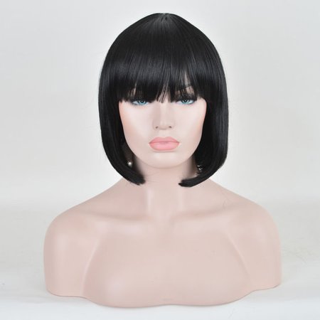 short black wig with bangs - Google Search