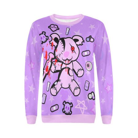 Yami Kawaii Pastel Goth Menhera Sweatshirt | Etsy