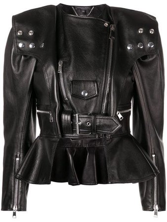 Alexander McQueen peplum biker jacket $4,837 - Buy Online SS19 - Quick Shipping, Price