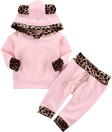 Amazon.com: Askwind Baby Girls Floral Hoodie+ Floral Pant Set Leggings 2 Piece Outfits (12-18 Months, Pink2): Clothing