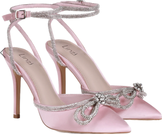 pink and silver heels
