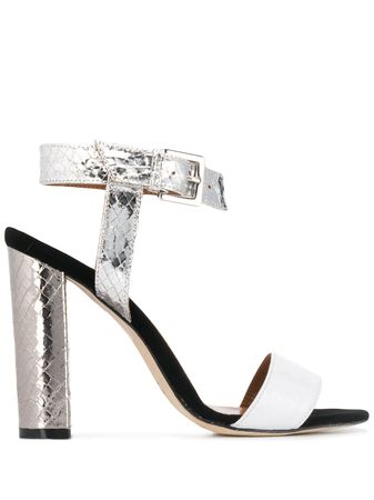 Paris Texas Metallic Ankle Strap Sandals - Farfetch
