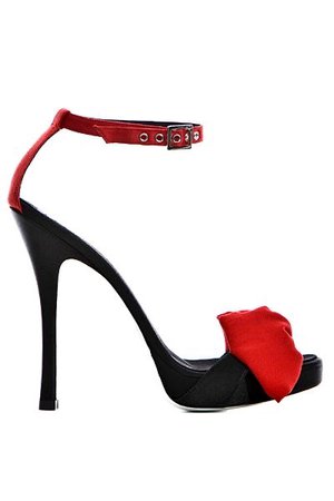 red black velvet shoes